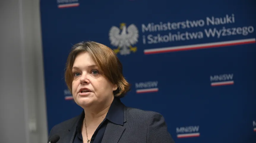Warszawa, 18.11.2025. Wiceministra nauki Karolina Zioło-Pużuk. PAP/Marcin Obara