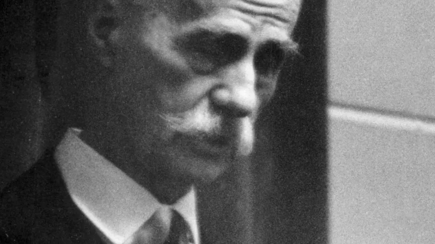 Warszawa 1961, profesor Tadeusz Kotarbiński prowadzi wykład na Uniwersytecie Warszawskim. meg PAP/Jan Morek