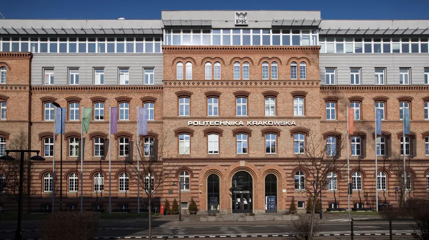 Kraków, 31.03.2021. Główny budynek Politechniki Krakowskiej im. Tadeusza Kościuszki. PAP/Łukasz Gągulski