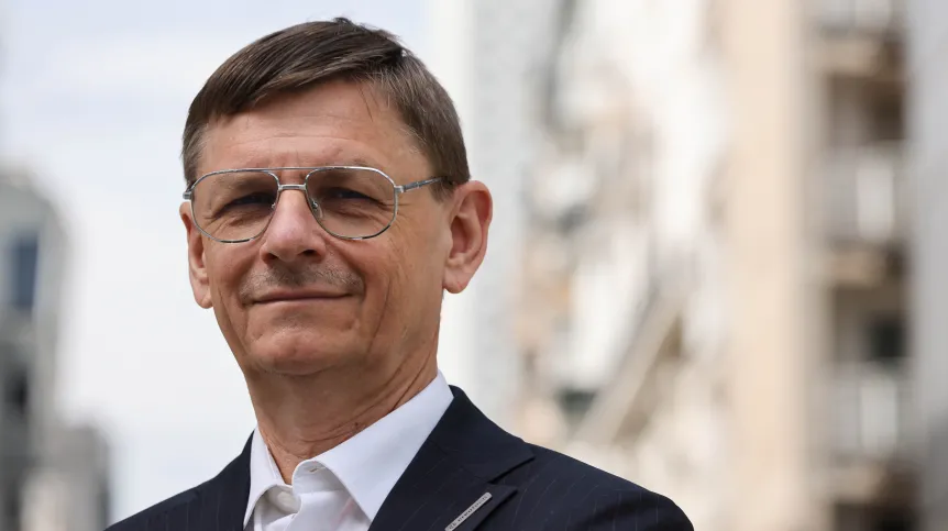 Na zdjęciu z 15.05.2026 dyrektor ds. międzynarodowych w Creotech Instruments SA, były prezes Polskiej Agencji Kosmicznej (POLSA) prof. Grzegorz Wrochna. PAP/Albert Zawada 18.05.2026