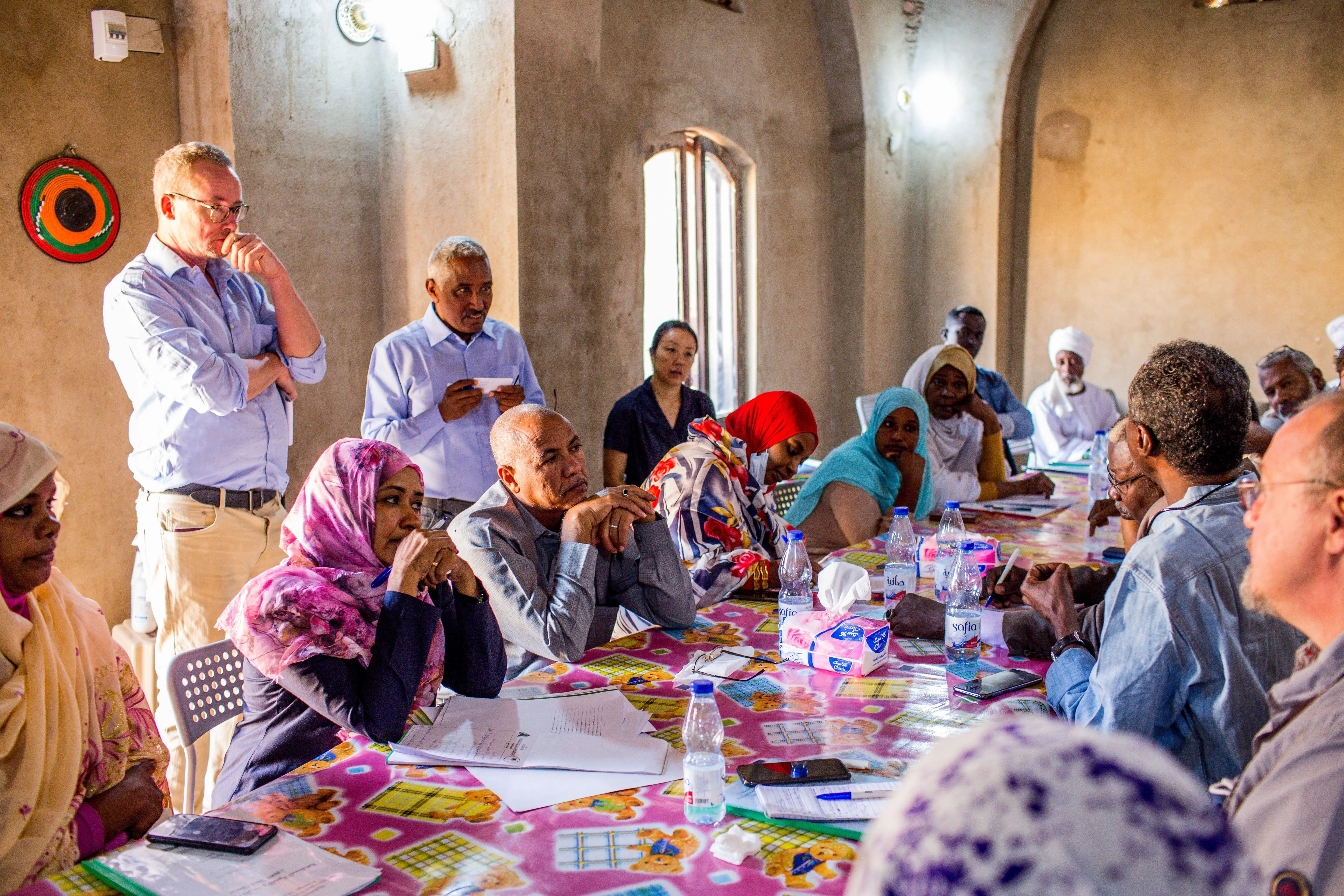 Heritage and Sustainable Development action plan was discussed with stakeholders and communities of Old Dongola. Credit: M. Rekłajtis