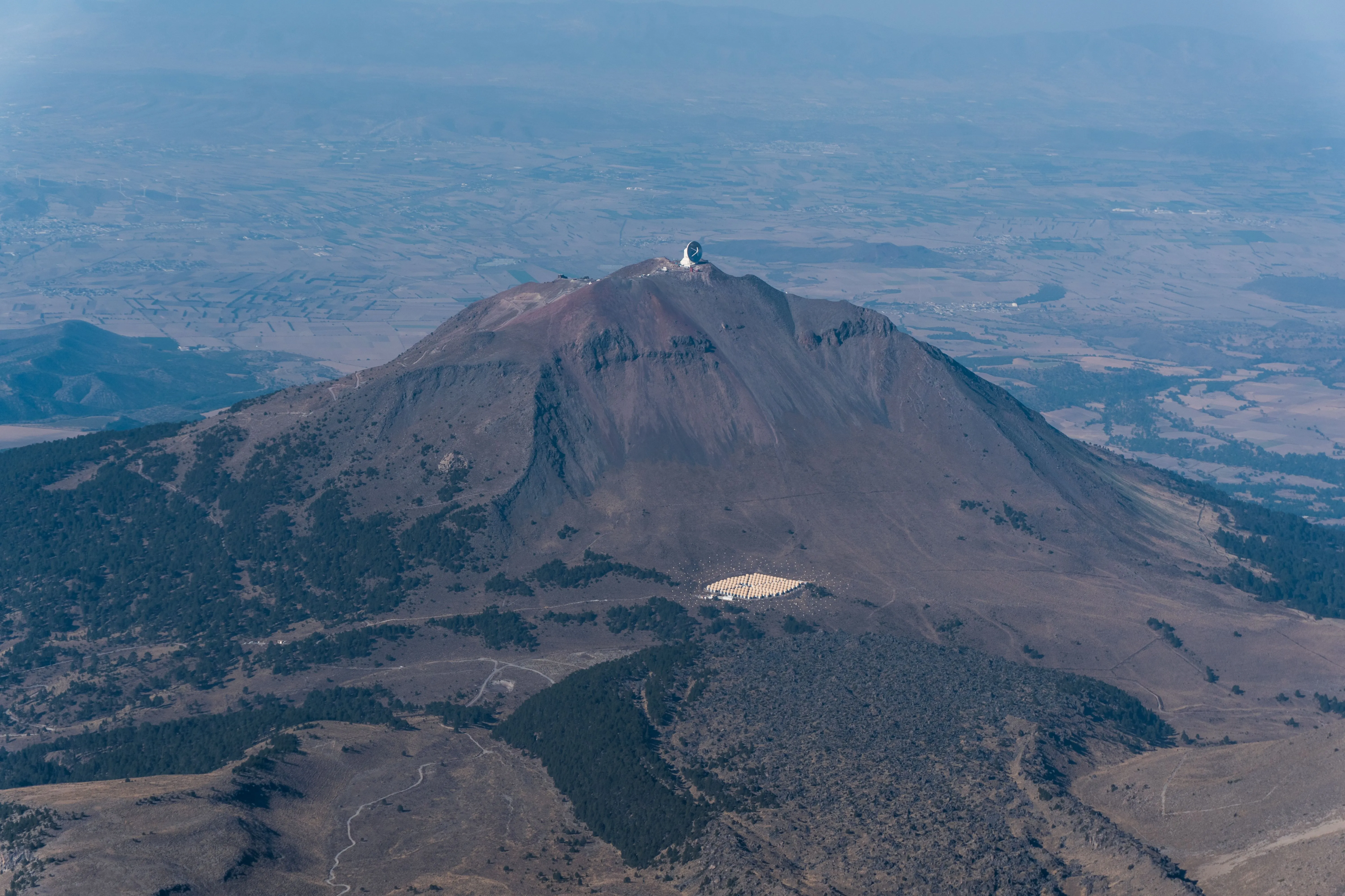 HAWC Observatory on the slope of the Sierra Negra volcano in Mexico. Credit: Adobe Stock