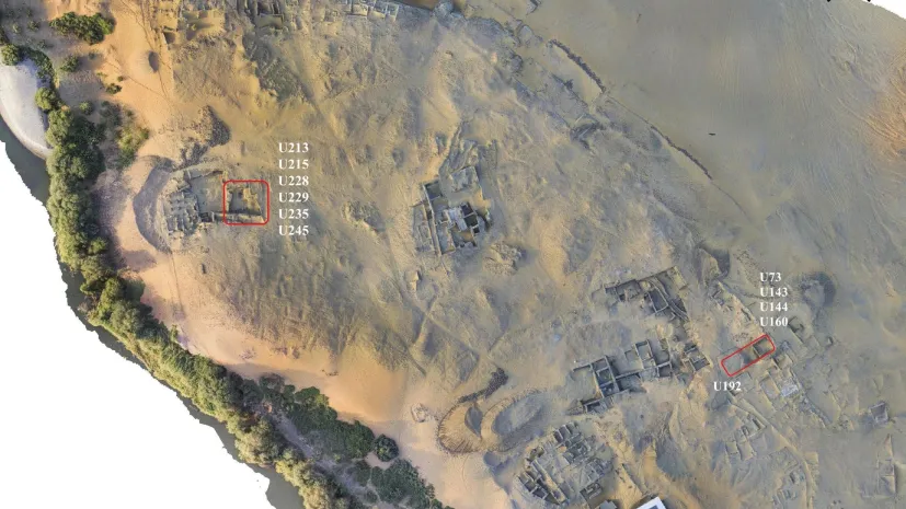 The citadel in Old Dongola with marked locations of the houses discussed in the paper (credit: Adrian Chlebowski). Source: African Archaeological Review