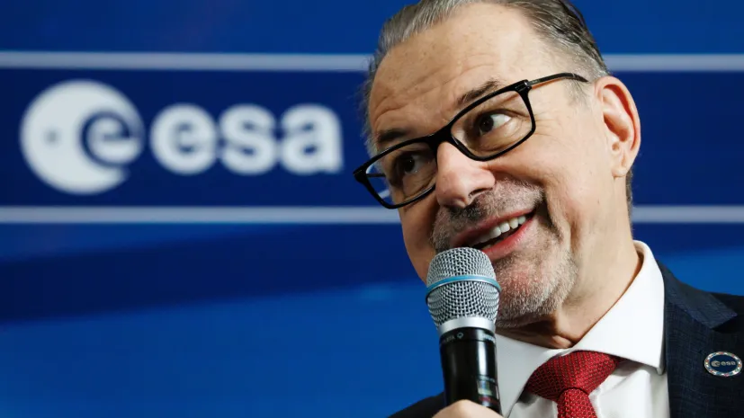 Director General of ESA Josef Aschbacher. EPA/CLEMENS BILAN