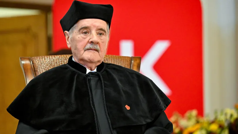 30.04.2026. Kardiolog, prof. Jacek Dubiel uhonorowany tytułem Doctora Honoris Causa Uniwersytetu Jana Kochanowskiego w Kielcach. PAP/Piotr Polak