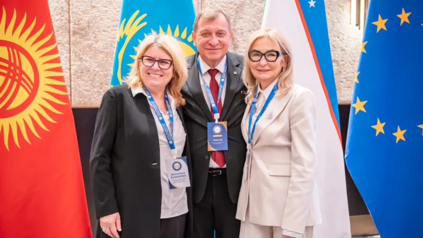 Uczestnicy III Forum Rektorów Polski i Uzbekistanu - prof. Bogumiła Kaniewska (1L), prof. Celina Olszak (1P), prof. Jerzy Lis (2P). Fot. Anita Kot/ Perspektywy